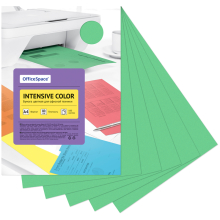 Бумага цветная OfficeSpace "Intensive Color", А4, 80г/м?, 100л., (зеленый)