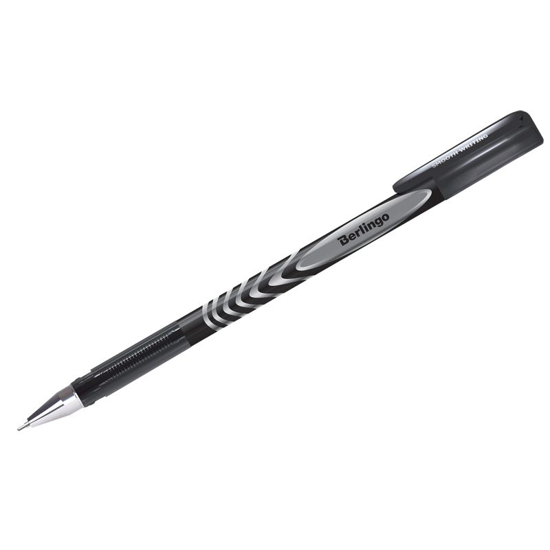 Ручка гелевая черная 0,5мм Berlingo "G-Line" игольчатый стержень