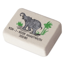 Ластик KOH-I-NOOR "Слон" 300/60, 31х21х8 мм, белый, прямоугольный, натуральный каучук