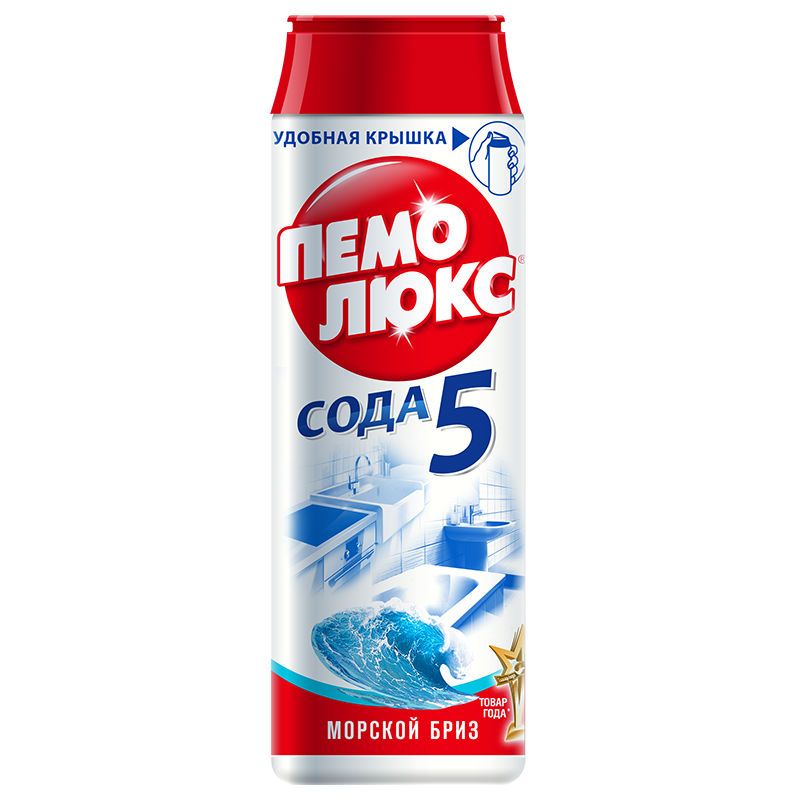 Чистящее средство 480г (Морской бриз) Пемолюкс-сода порошок (х1/16) 