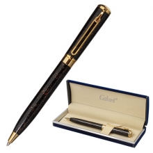 Ручка подарочная шариковая GALANT "TINTA MARBLE", корпус коричневый, золотистые детали, узел 0,7 мм,