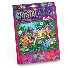 Алмазная мозаика Danko toys "Crystal Mosaic Kids. Феи  2", европодвес