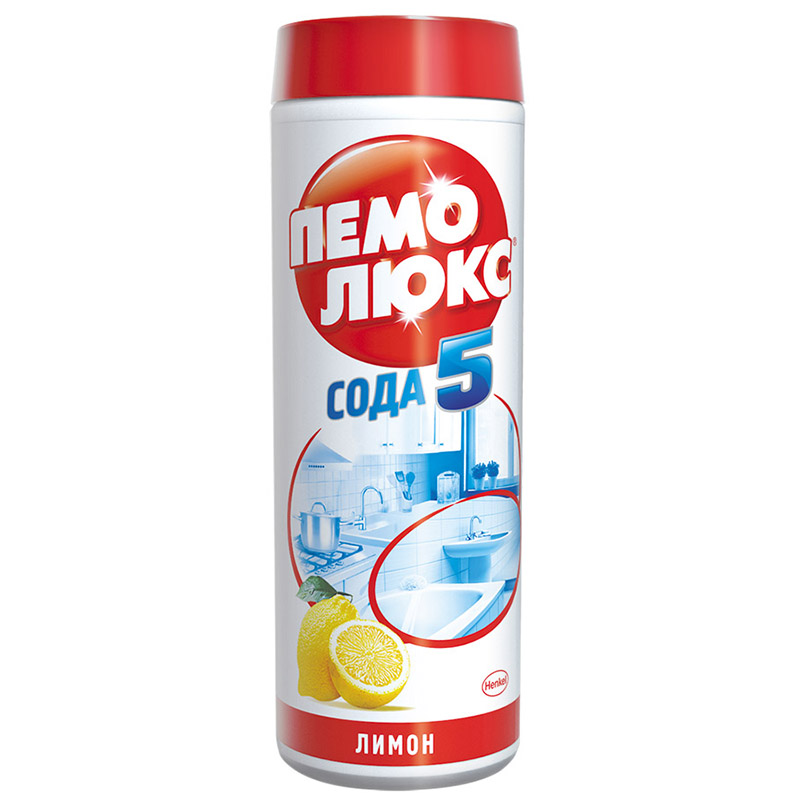 Чистящий порошок 480г (Лимон) Пемолюкс+сода (х1/16)