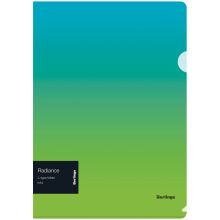 Папка-уголок А4 200мкм Berlingo "Radiance"голубой/зеленый градиент