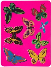 Трафарет-раскраска Бабочки