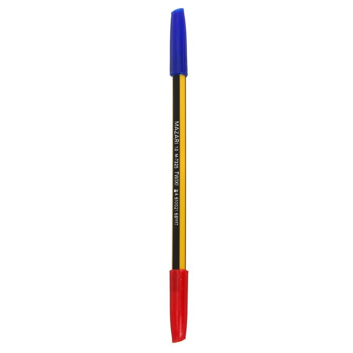 Ручка шариковая двусторонняя TWIXI, СИНЯЯ и КРАСНАЯ,  1.0 мм