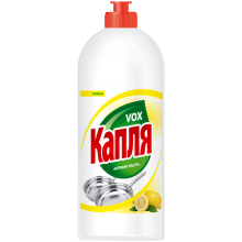 Средство для мытья посуды Капля Vox "Соль-эффект Лимон", 850мл