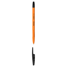 Ручка шариковая черная 0,7мм Berlingo "Tribase Orange"