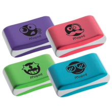 Ластик MAPED (Франция) "Essentials Soft Color", 33,5х21,5х9,9 мм, цветной, ассорти