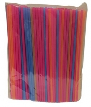 Трубочки прямые цветные 210*5 мм (250/12000), 250 шт/упак., Россия
