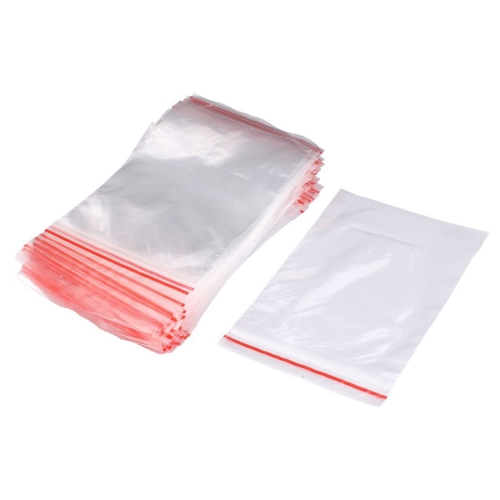 Пакет Zip Lock 12х17см (35) С красной полосой ((00249)) (х100/1000), 100шт/упак.