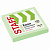 Блок самоклеящийся (стикеры), STAFF, 76х76 мм, 100 листов, зеленый