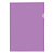 Папка-уголок OfficeSpace А4, 150мкм, пластик, прозрачная фиолетовая