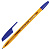 Ручка шариковая BRAUBERG "X-333" AMBER, СИНЯЯ, корпус тонированный оранжевый, узел 0,7 мм, линия пис