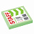 Блок самоклеящийся (стикеры) STAFF, 50х50 мм, 100 листов, зеленый