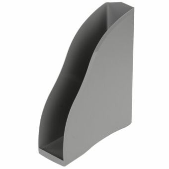 Лоток вертикальный для бумаг BRAUBERG "Cosmo" (260х85х315 мм), серый