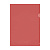 Папка-уголок СТАММ А4, 150мкм, пластик, прозрачная, красная