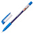 Ручка гелевая синяя 0,3 мм STAFF College с грипом корпус прозрачный