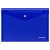 Папка-конверт на кнопке Berlingo "No Secret", А4, 200мкм, синяя