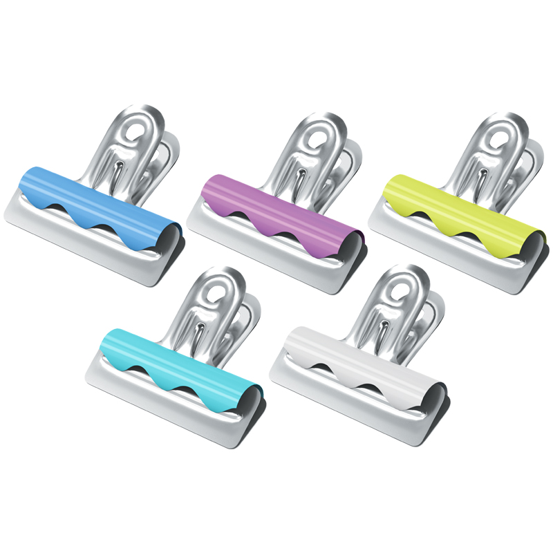 Зажимы-бульдоги для бумаг 25мм, Berlingo, 10шт. цветные, картонная коробка