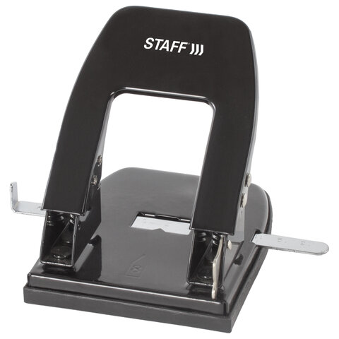 Дырокол 30 листов металлический STAFF "Manager" черный