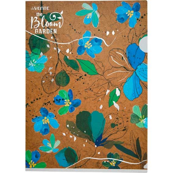 Папка-уголок "deVENTE. Bloom Garden" A4 (220x310 мм) 180 мкм, фактура крафт-имитация с рисунком, инд