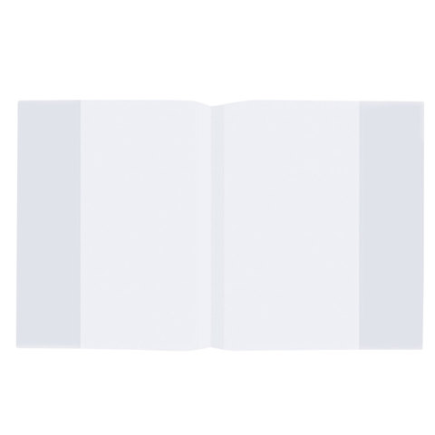 Обложка ПП для тетрадей и дневников, ПЛОТНАЯ, 60 мкм, 210х350 мм, прозрачная, ПИФАГОР