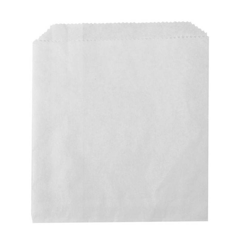 Пакет бумажный с плоским дном 120х160мм ЖС 40г/м2 цвет Белый (х100/2000) 