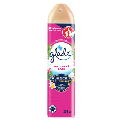 Освежитель воздуха аэрозольный 300 мл, GLADE "Кокосовый Бали"