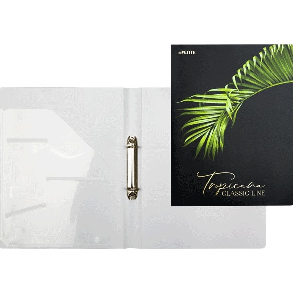 Папка на кольцах "deVENTE. Tropicana" A4 (240x310x35 мм) 2 кольца Ø 30 мм, 650 мкм, фактура "песок" 