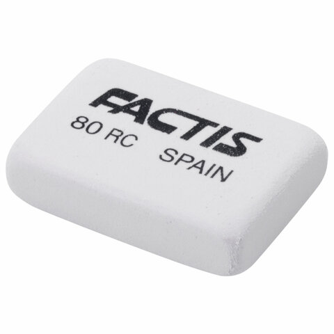 Ластик FACTIS 80 RC (Испания), 28х20х7 мм, белый, прямоугольный