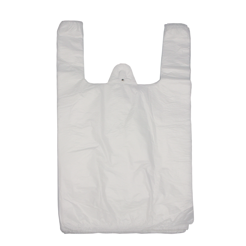 Пакет ПЭ типа "майка" 28+14х50см (10) "Белая" (х100/2000), 100шт/упак