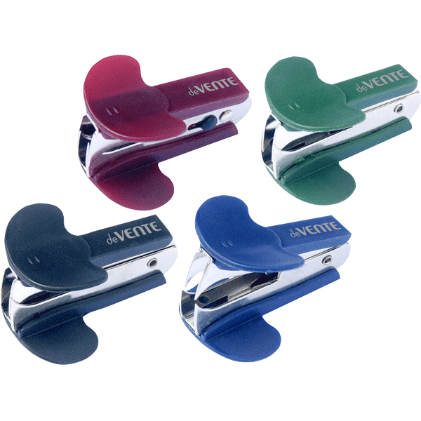 Антистеплер "deVENTE. Stripe" для скоб №10, 24/6 и 26/6 в картонной коробке, ассорти