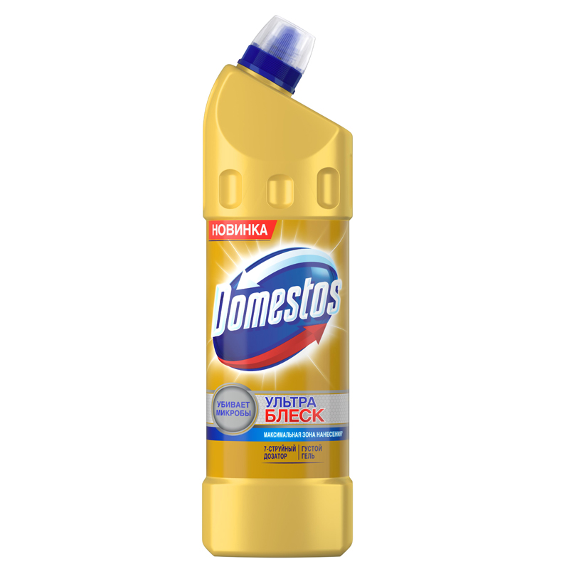 Средство для туалета Domestos "Эксперт сила. Ультра Блеск", гель, 1л