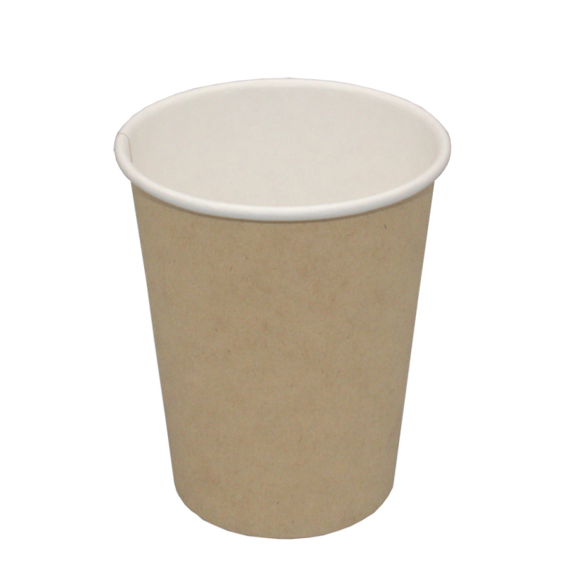 Стакан бумажный 1сл. SP12, 300/355мл цвет Крафт/Белый (240+18) Для горячих напитков 50шт 