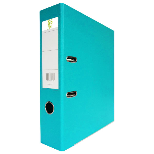 Регистратор 75мм ПВХ, бирюзовый "Yesли"