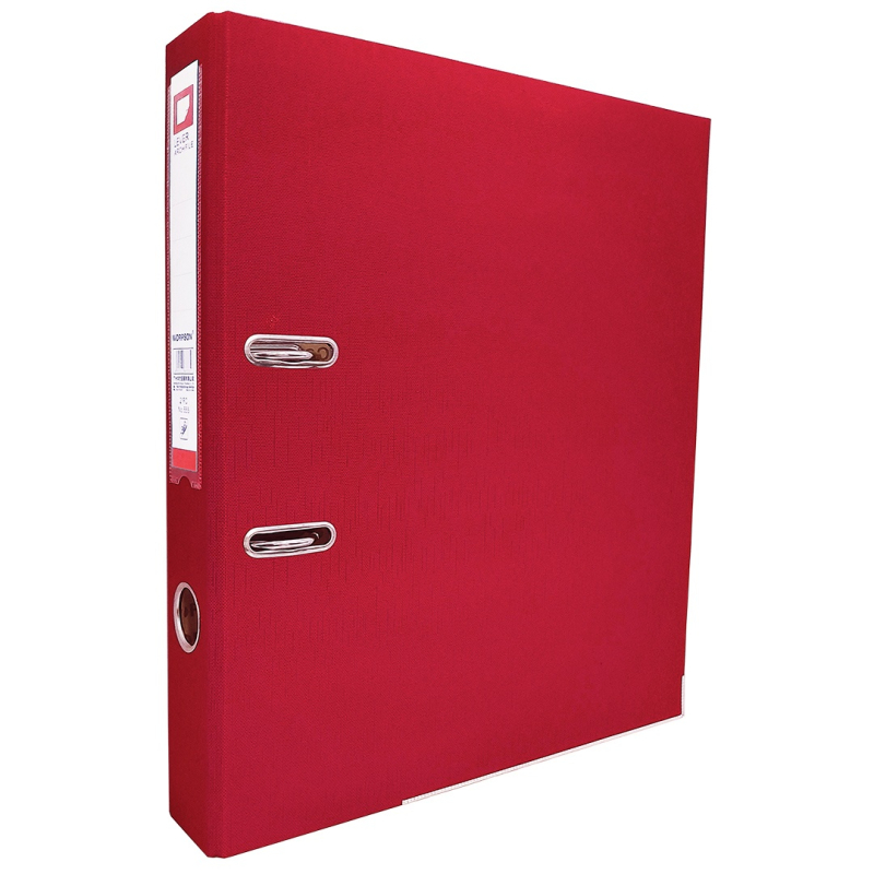 Регистратор А4 50мм ПВХ красный