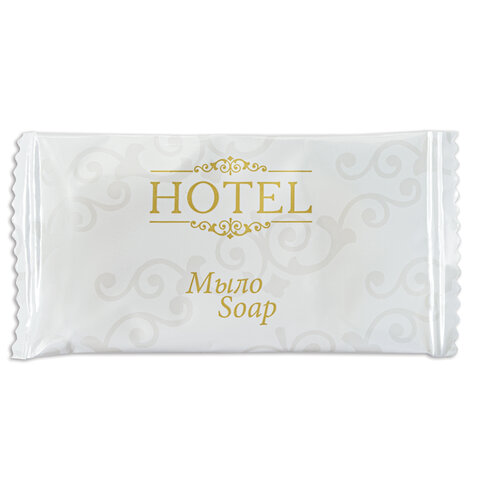 Мыло одноразовое 13 г, КОМПЛЕКТ 500 шт., HOTEL, саше, флоупак