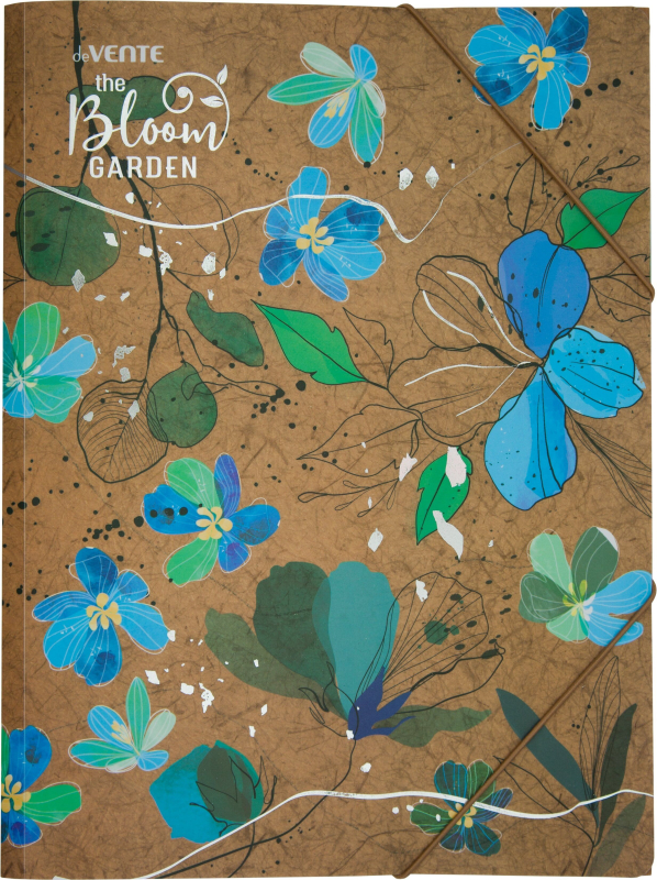 Папка-уголок "deVENTE. Bloom Garden" A4 (220x310 мм) 180 мкм, фактура крафт-имитация с рисунком, инд