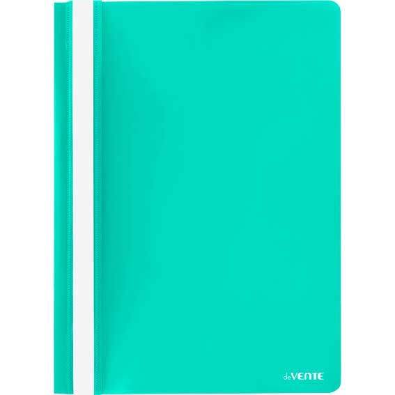 Папка-скоросшиватель "deVENTE. Pastel" A4 с прозрачным верхним листом, 120/180 мкм, пастельная бирюз