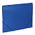 Папка на резинках BRAUBERG "Office", синяя, до 300 листов, 500 мкм