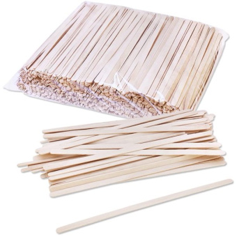 Деревянные размешиватели 140мм Wooden stirrers (1000 шт/пакет)
