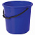 Ведро 12 л, без крышки, пластиковое, пищевое, с узором, цвет синий, мерная шкала, LAIMA