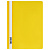 Папка-скоросшиватель пластик. СТАММ А4, 160мкм, желтая с прозр. верхом