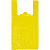 Пакет ПЭ типа "майка" 25+12x45 9мк Желтая 100шт/уп