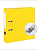 Папка с арочным механизмом "Attomex" A4 50 мм желтая PP металлическая окантовка